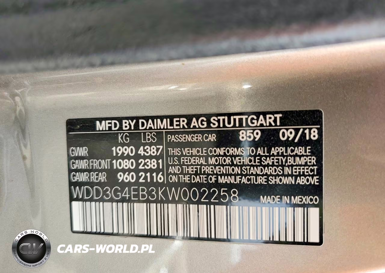 2019 Mercedes-Benz A 220 VIN:WDD3G4EB3KW002258 - 12