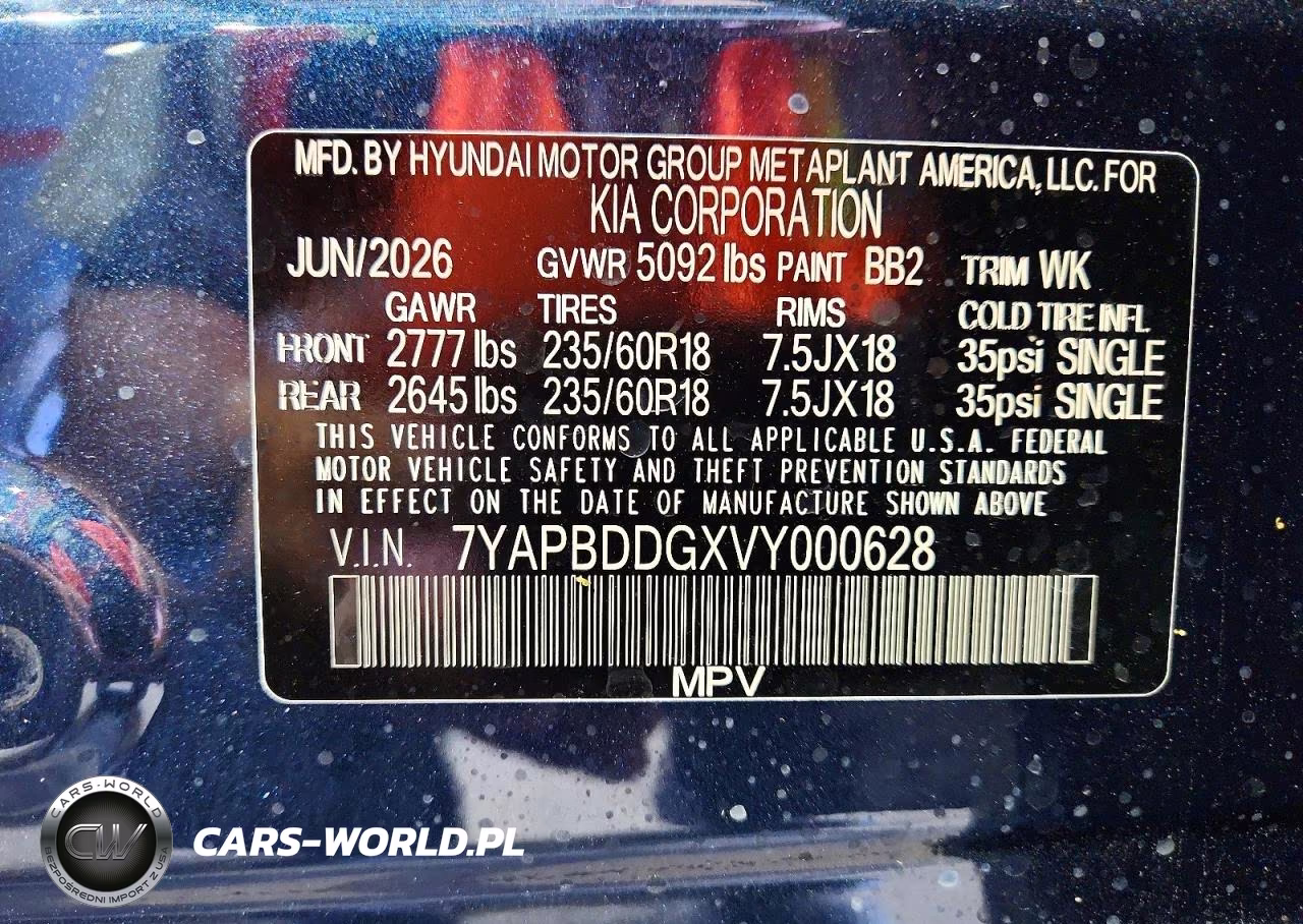 2027 Kia Sportage S VIN:7YAPBDDGXVY000628 - 13