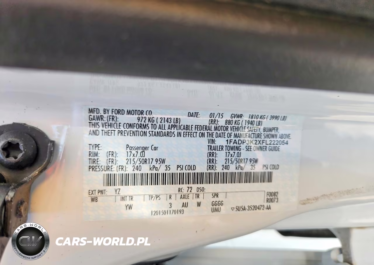 2015 Ford Focus Se VIN:1FADP3K2XFL222054 - 12
