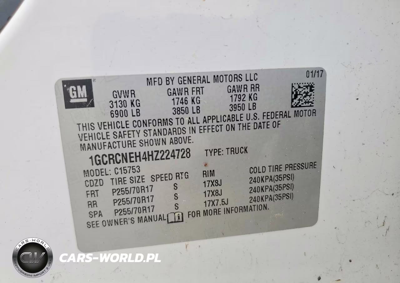 2017 Chevrolet Silverado C1500 VIN:1GCRCNEH4HZ224728 - 12