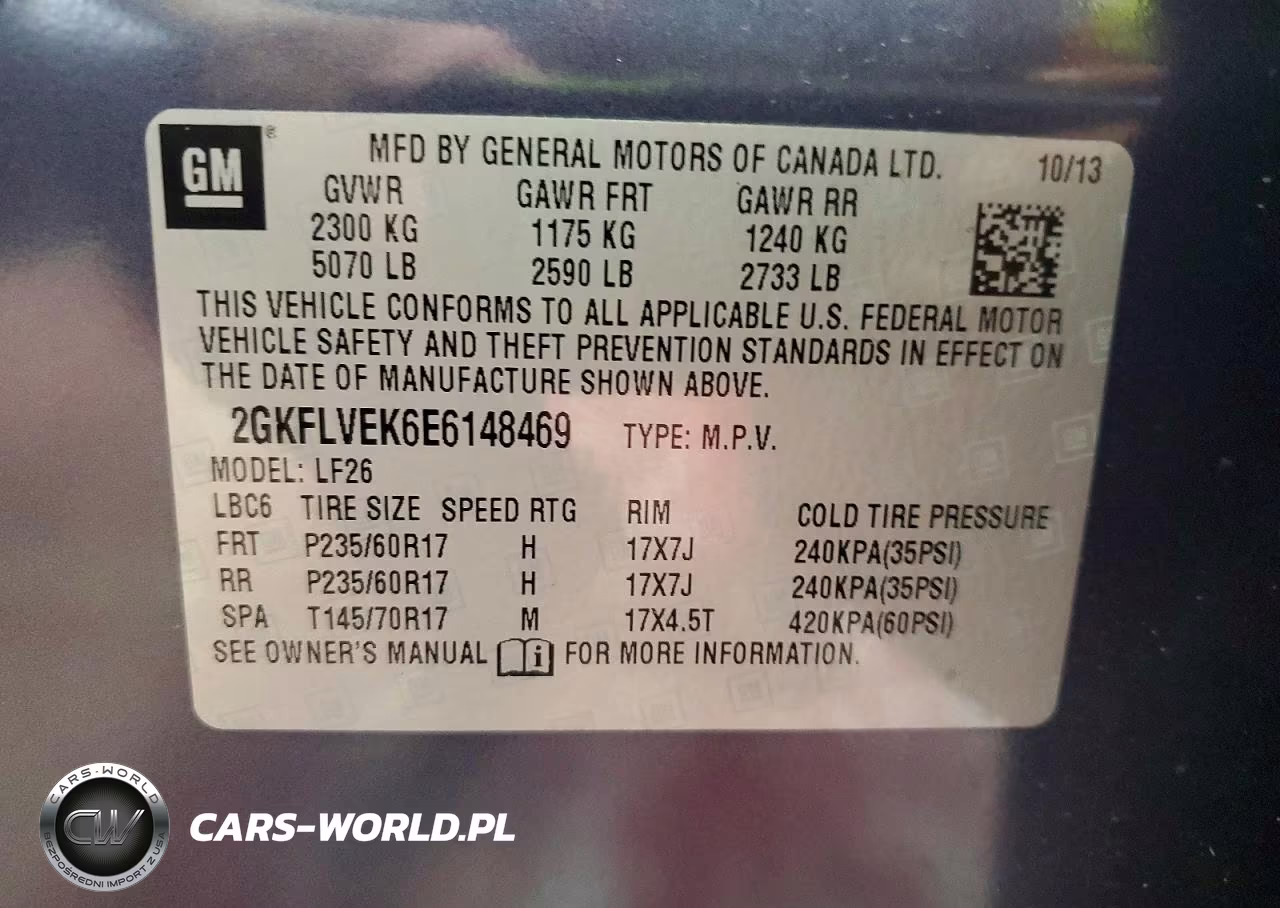 2014 GMC Terrain Sle VIN:2GKFLVEK6E6148469 - 13