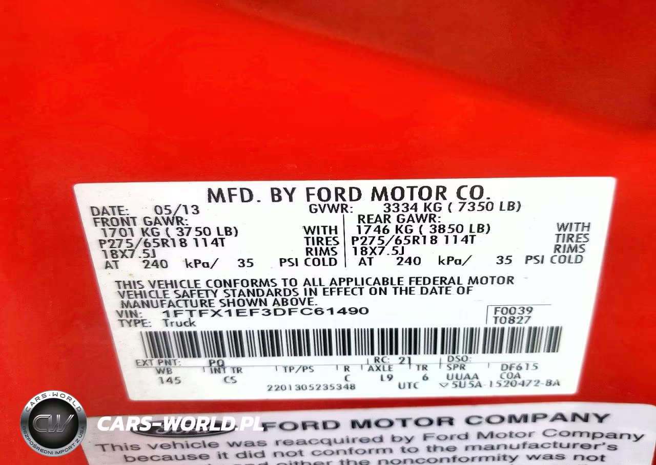 2013 Ford F150 Super Cab VIN:1FTFX1EF3DFC61490 - 12