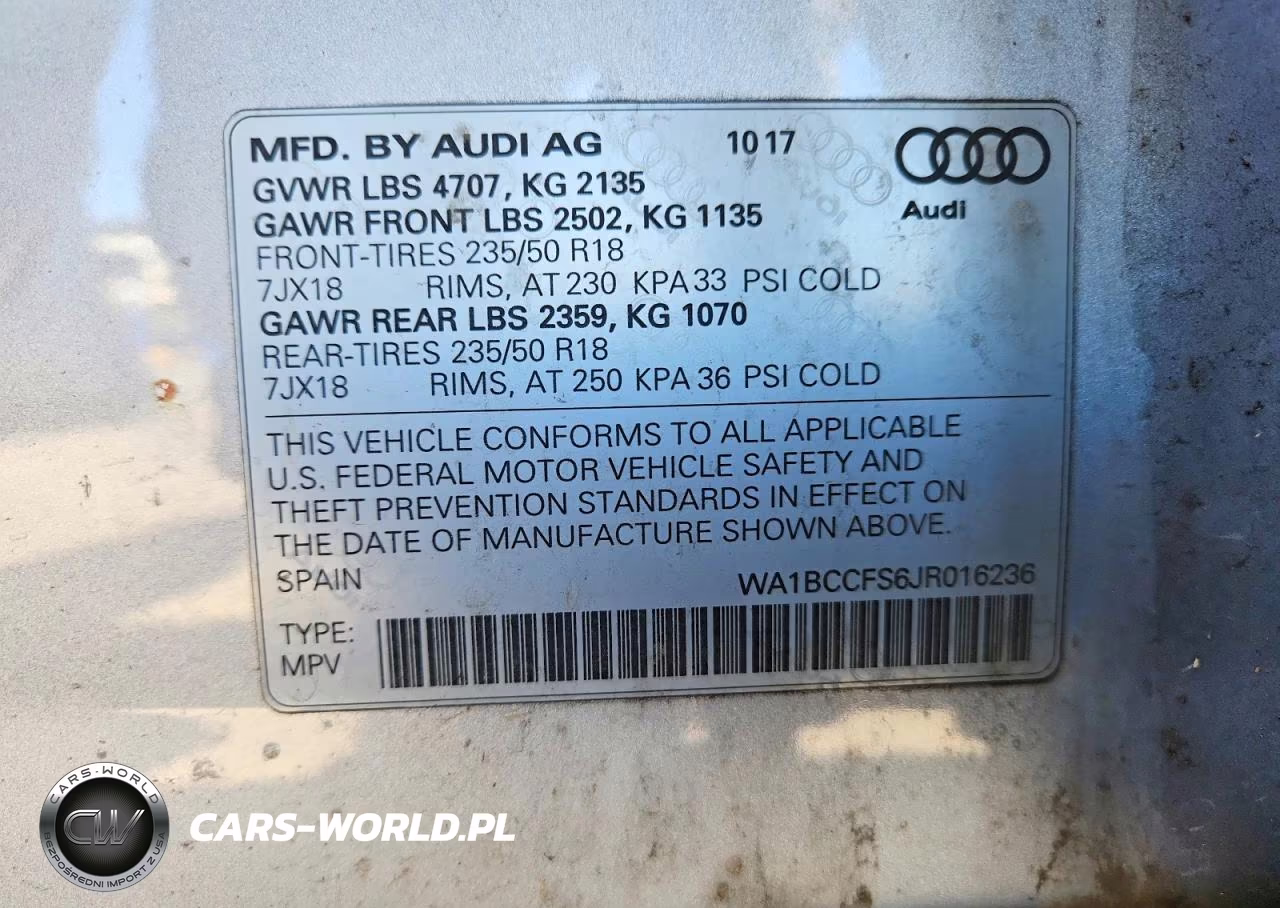 2018 Audi Q3 Premium VIN:WA1BCCFS6JR016236 - 12
