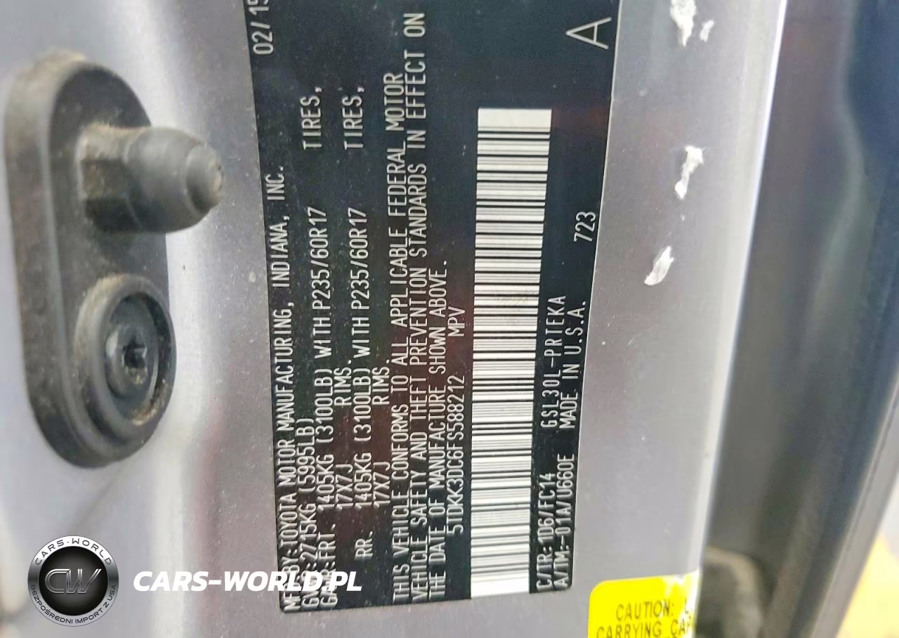 2015 Toyota Sienna Le VIN:5TDKK3DC6FS588212 - 13