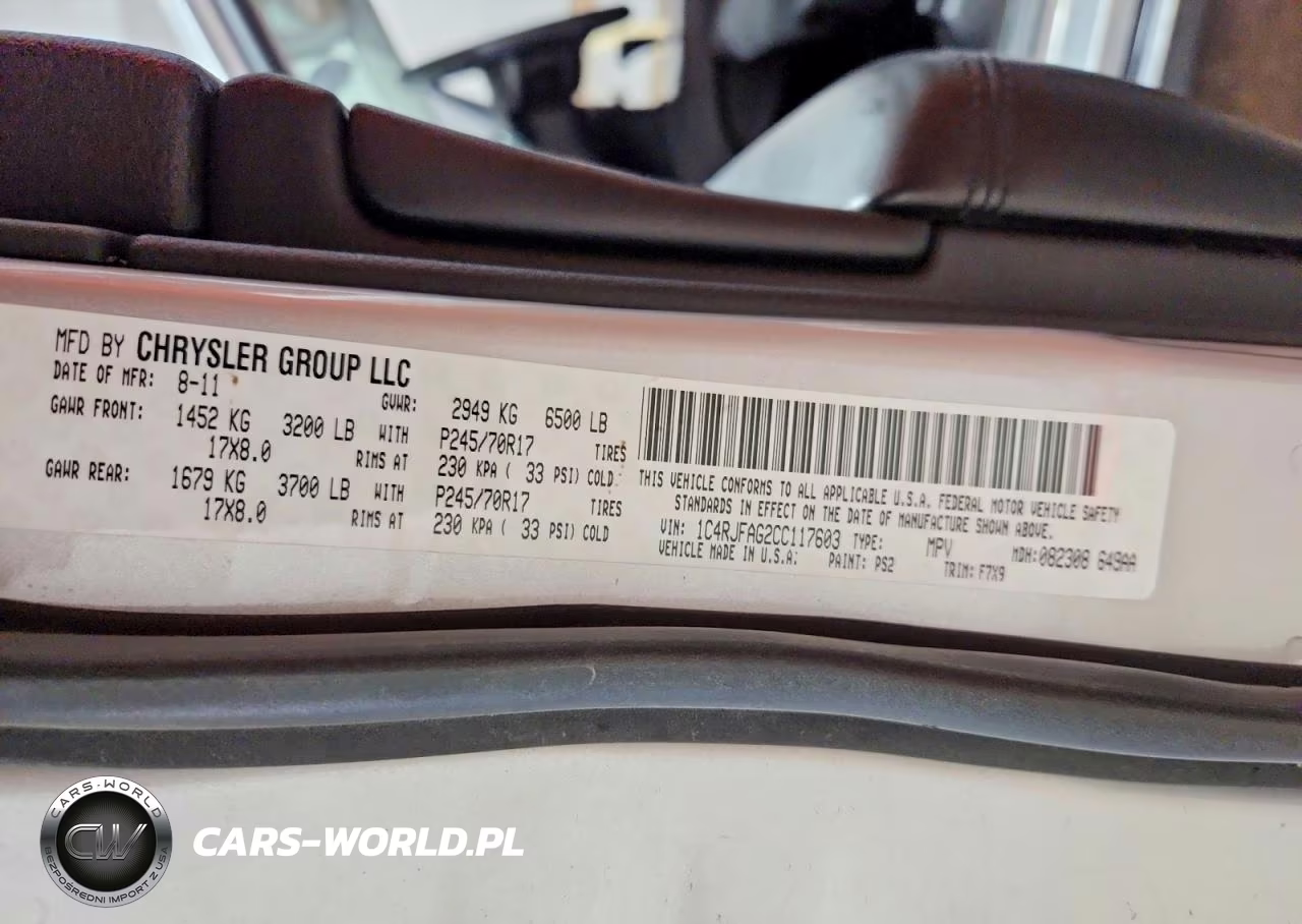 2012 Jeep Grand Cherokee Laredo VIN:1C4RJFAG2CC117603 - 13