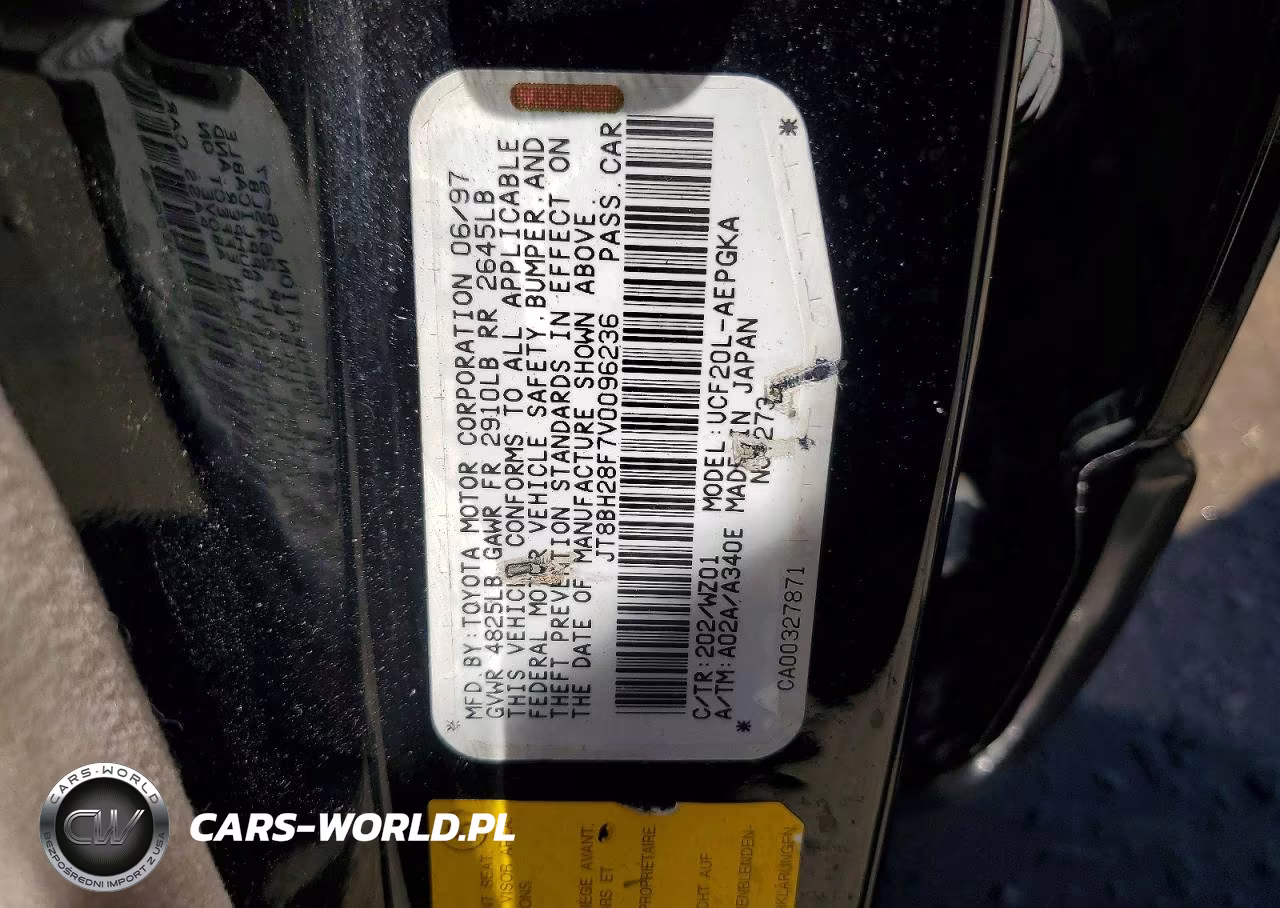 1997 Lexus Ls 400 VIN:JT8BH28F7V0096236 - 12