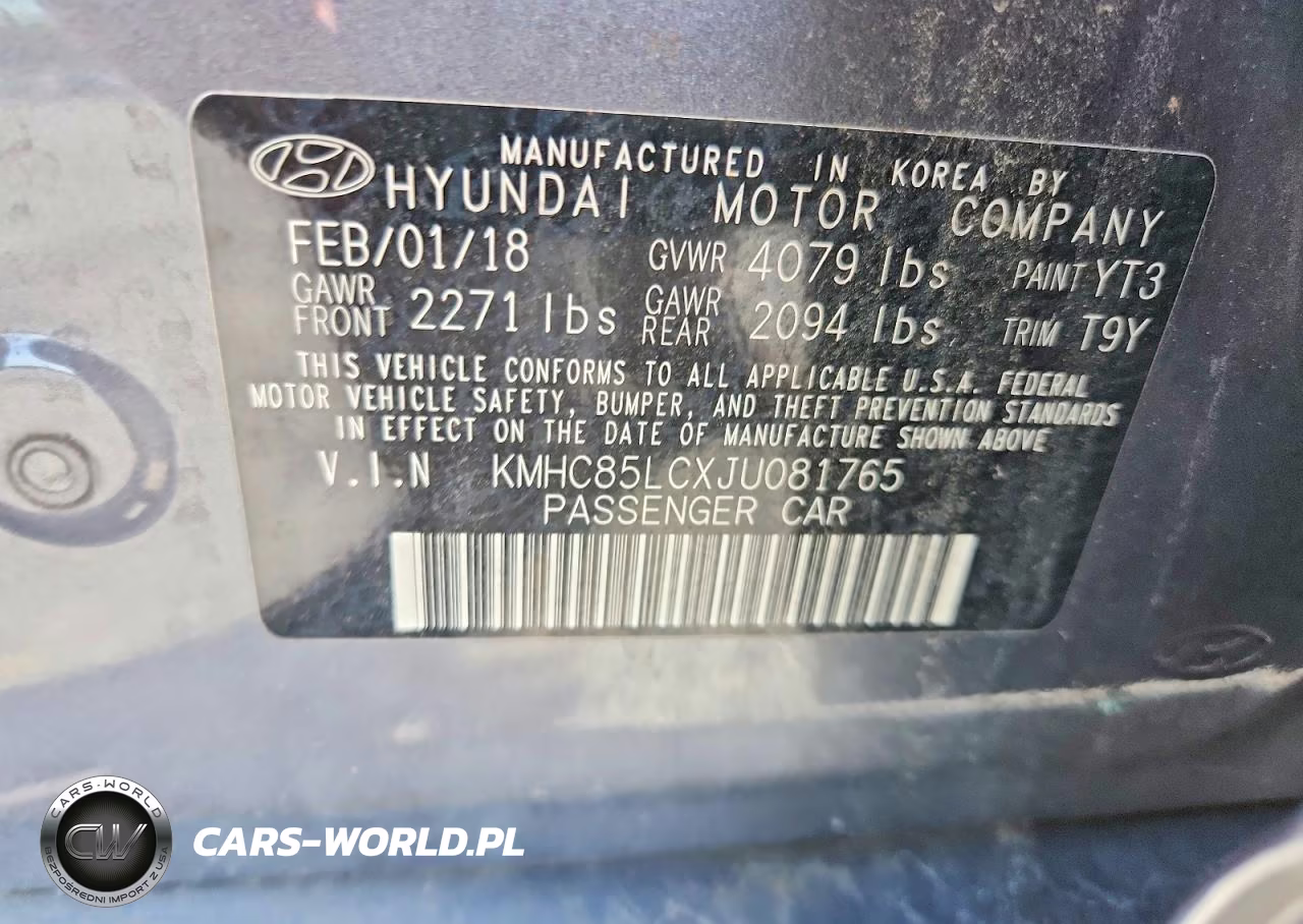 2018 Hyundai Ioniq Limited VIN:KMHC85LCXJU081765 - 12