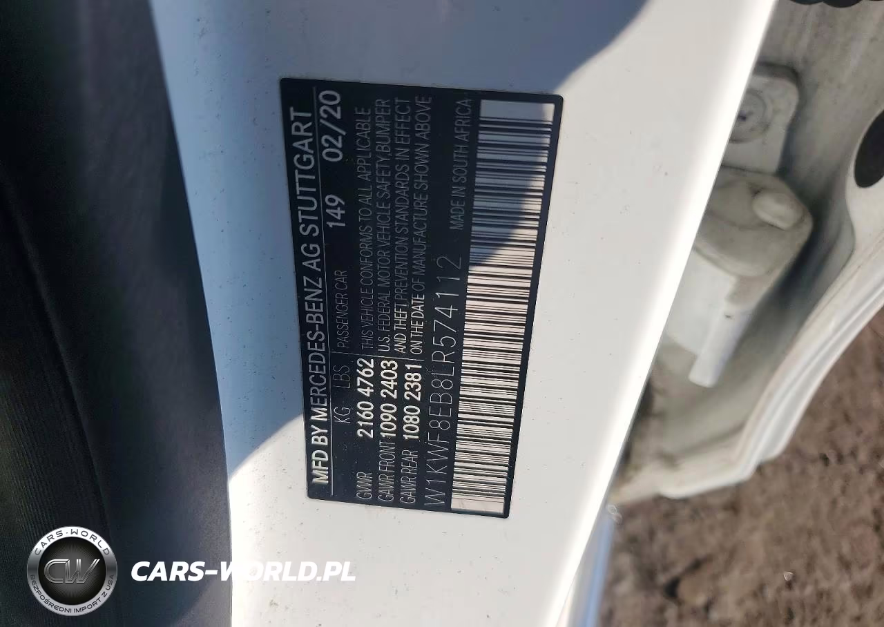 2020 Mercedes-Benz C 300 4Matic VIN:W1KWF8EB8LR574112 - 12