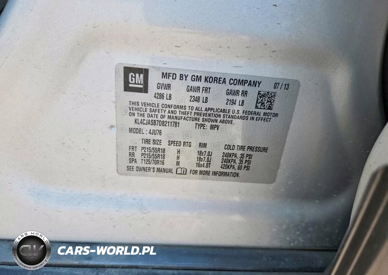 2013 Buick Encore VIN:KL4CJASB7DB211781 - 14