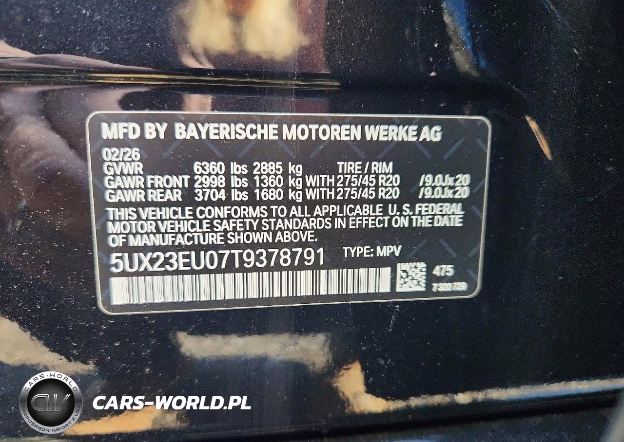 2026 BMW X5 xDrive40I VIN:5UX23EU07T9378791 - 13