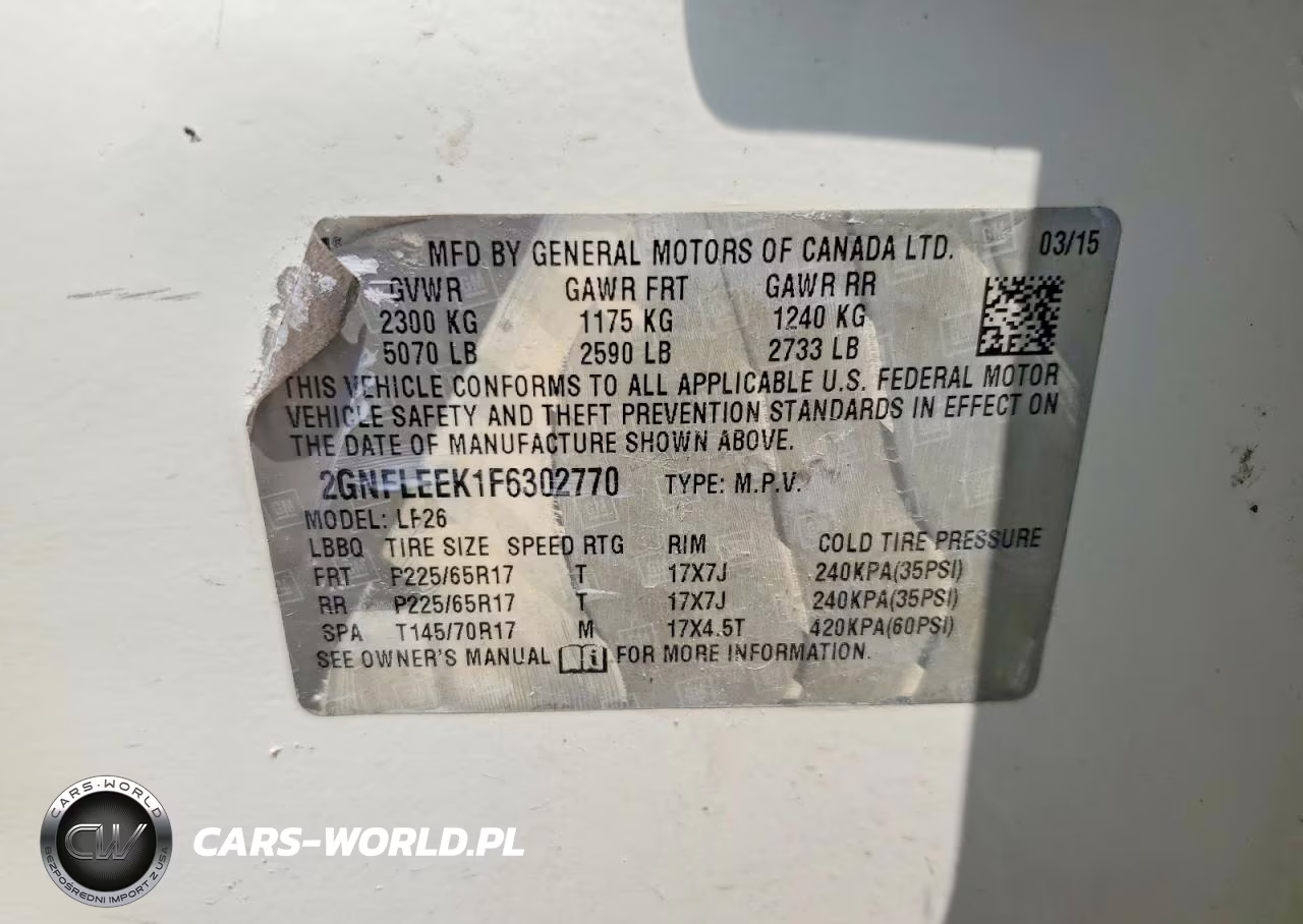 2015 Chevrolet Equinox Ls VIN:2GNFLEEK1F6302770 - 12