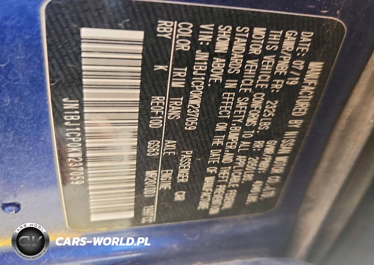 2019 Nissan Rogue Sport Sv VIN:JN1BJ1CP0KW237059 - 14