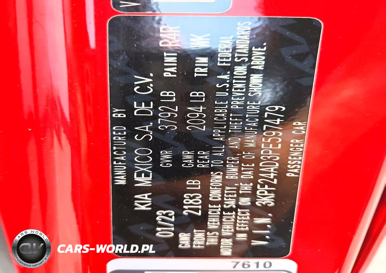 2023 Kia Forte Lxs VIN:3KPF24AD3PE597479 - 13