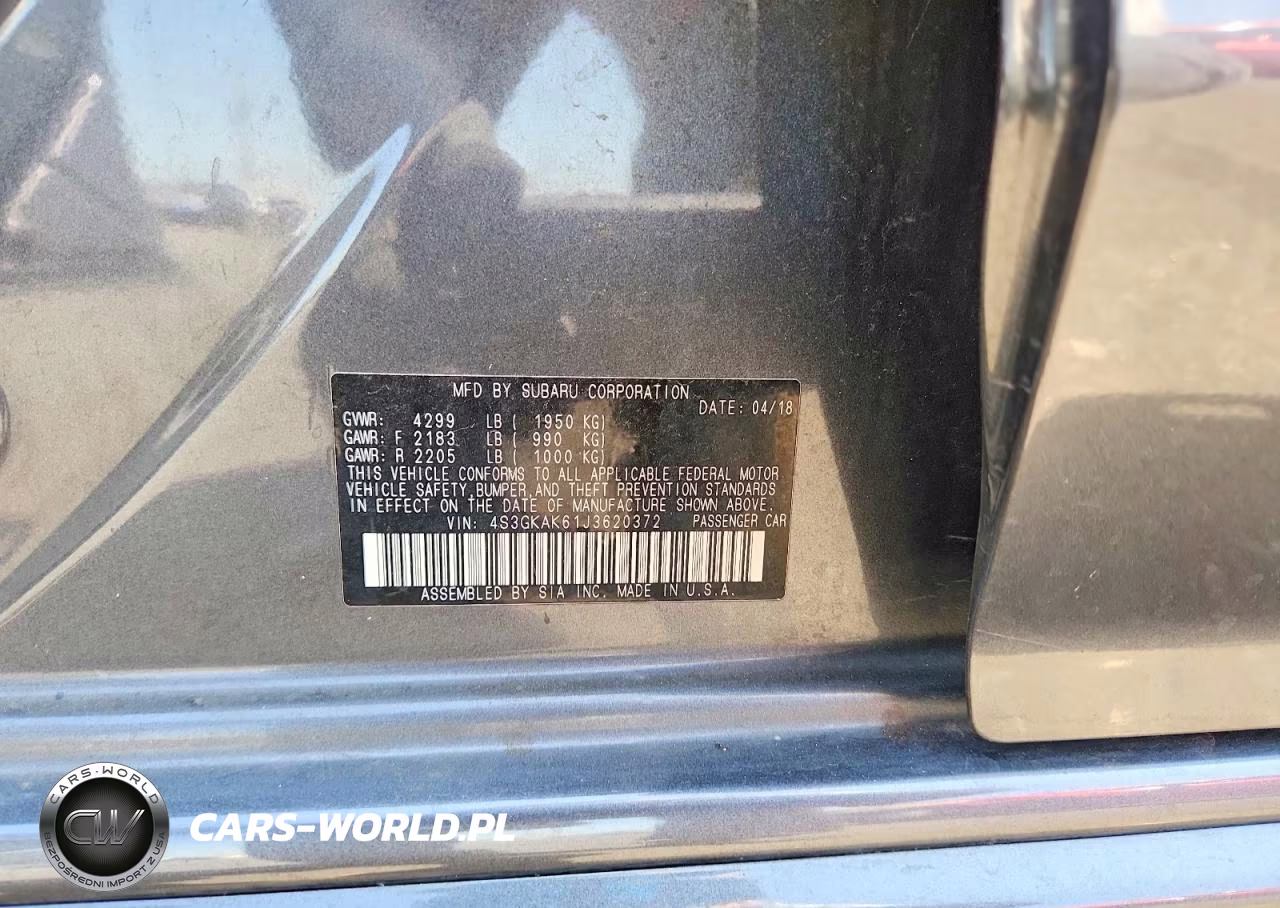 2018 Subaru Impreza Sport VIN:4S3GKAK61J3620372 - 12