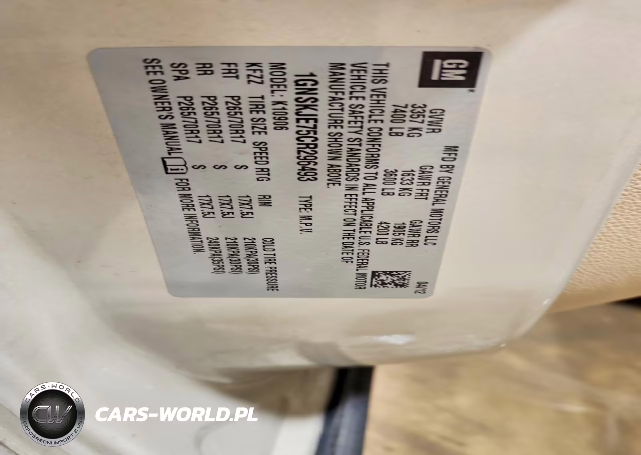 2012 Chevrolet Suburban K1500 Lt VIN:1GNSKJE75CR296493 - 14