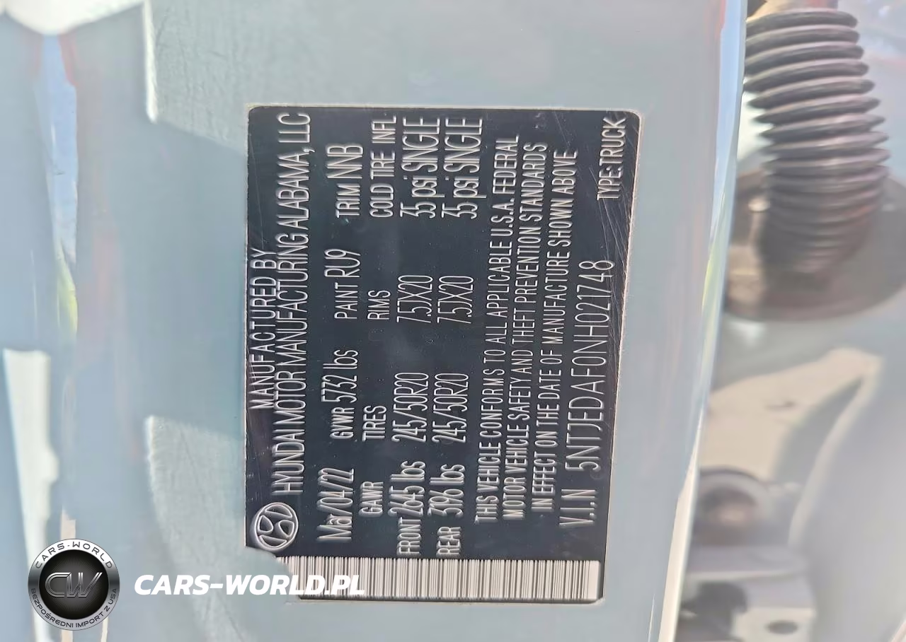 2022 Hyundai Santa Cruz Limited VIN:5NTJEDAF0NH021748 - 13
