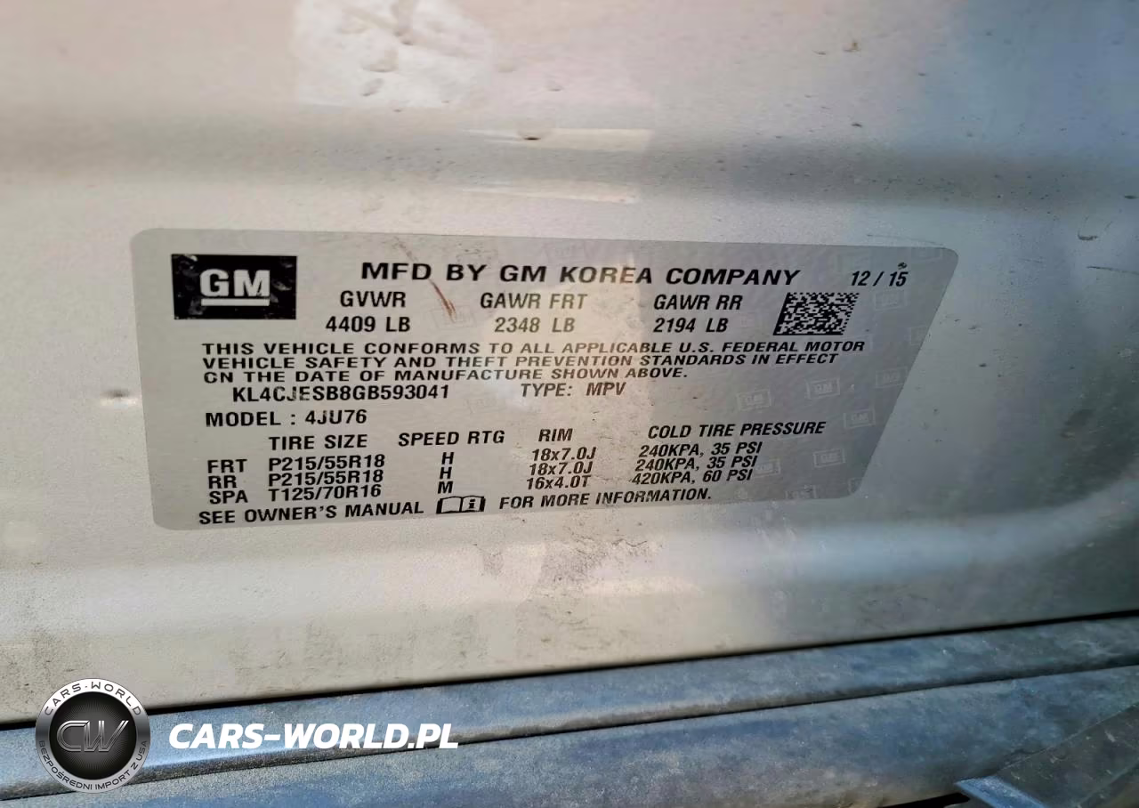 2016 Buick Encore VIN:KL4CJESB8GB593041 - 12