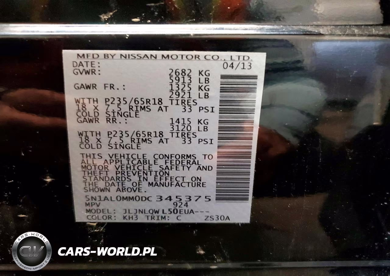 2013 Infiniti Jx35 Base VIN:5N1AL0MM0DC345375 - 13