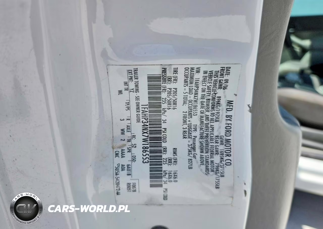 2007 Ford Focus Zx4 VIN:1FAFP34N17W203506 - 13