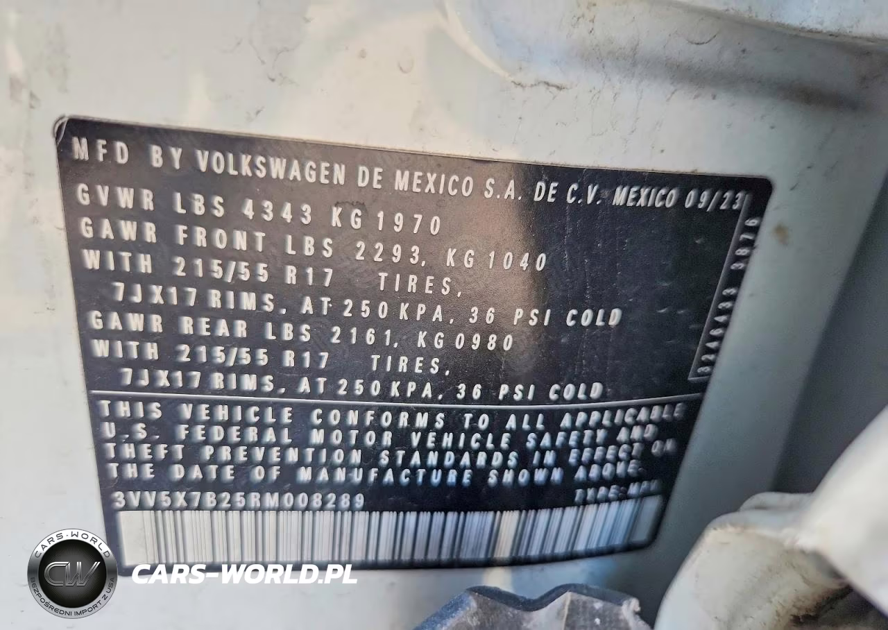 2024 Volkswagen Taos S VIN:3VV5X7B25RM008289 - 12