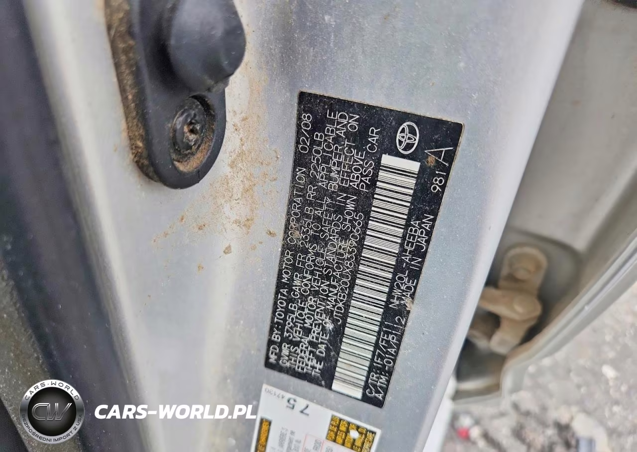 2008 Toyota Prius Base VIN:JTDKB20UX83390665 - 12