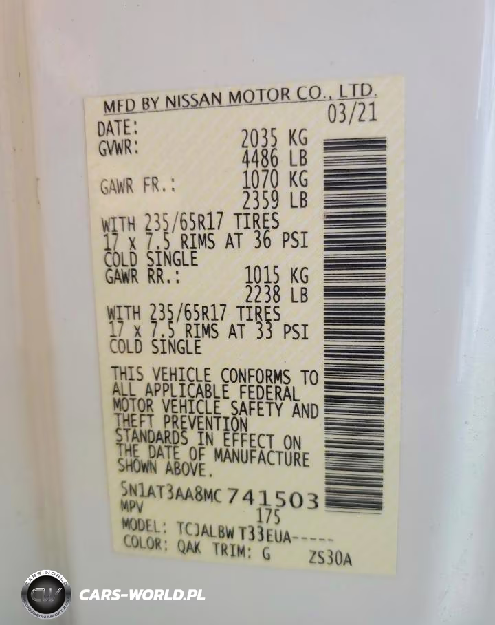 2021 Nissan Rogue S VIN:5N1AT3AA8MC741503 - 14