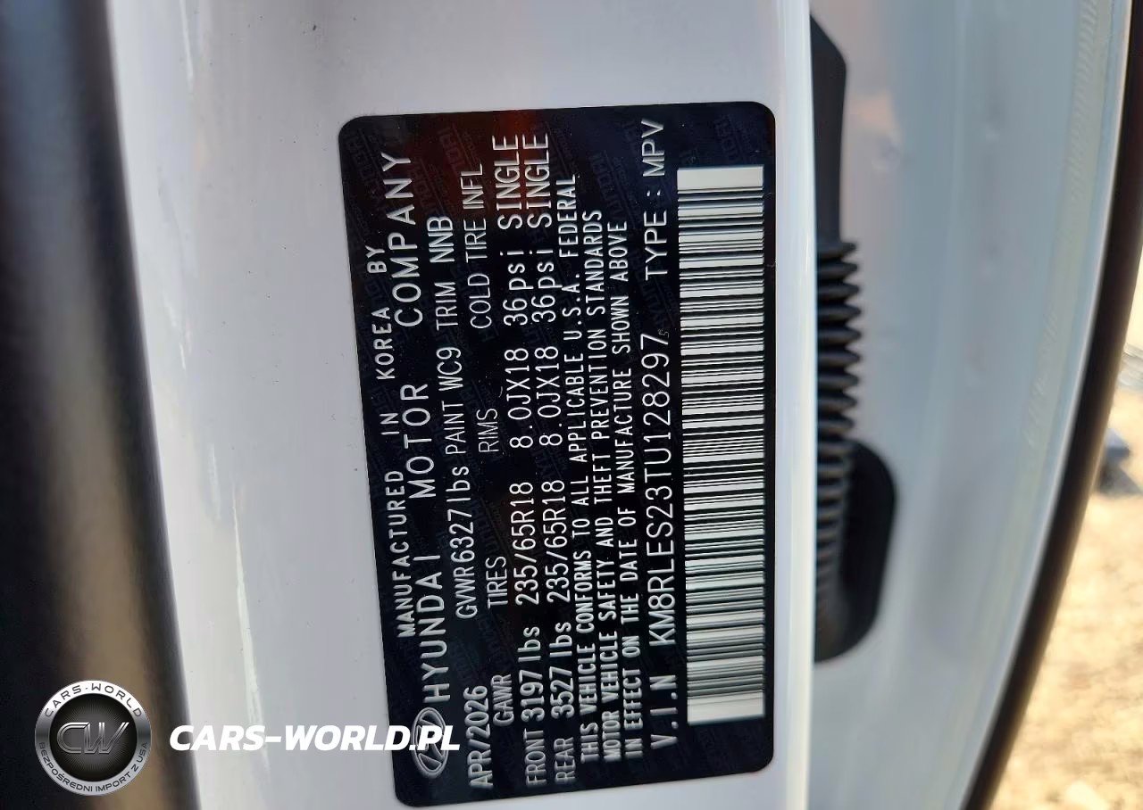 2026 Hyundai Palisade Sel VIN:KM8RLES23TU128297 - 13
