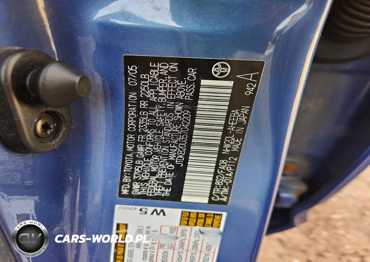 2005 Toyota Prius Base VIN:JTDKB20U357042209 - 12