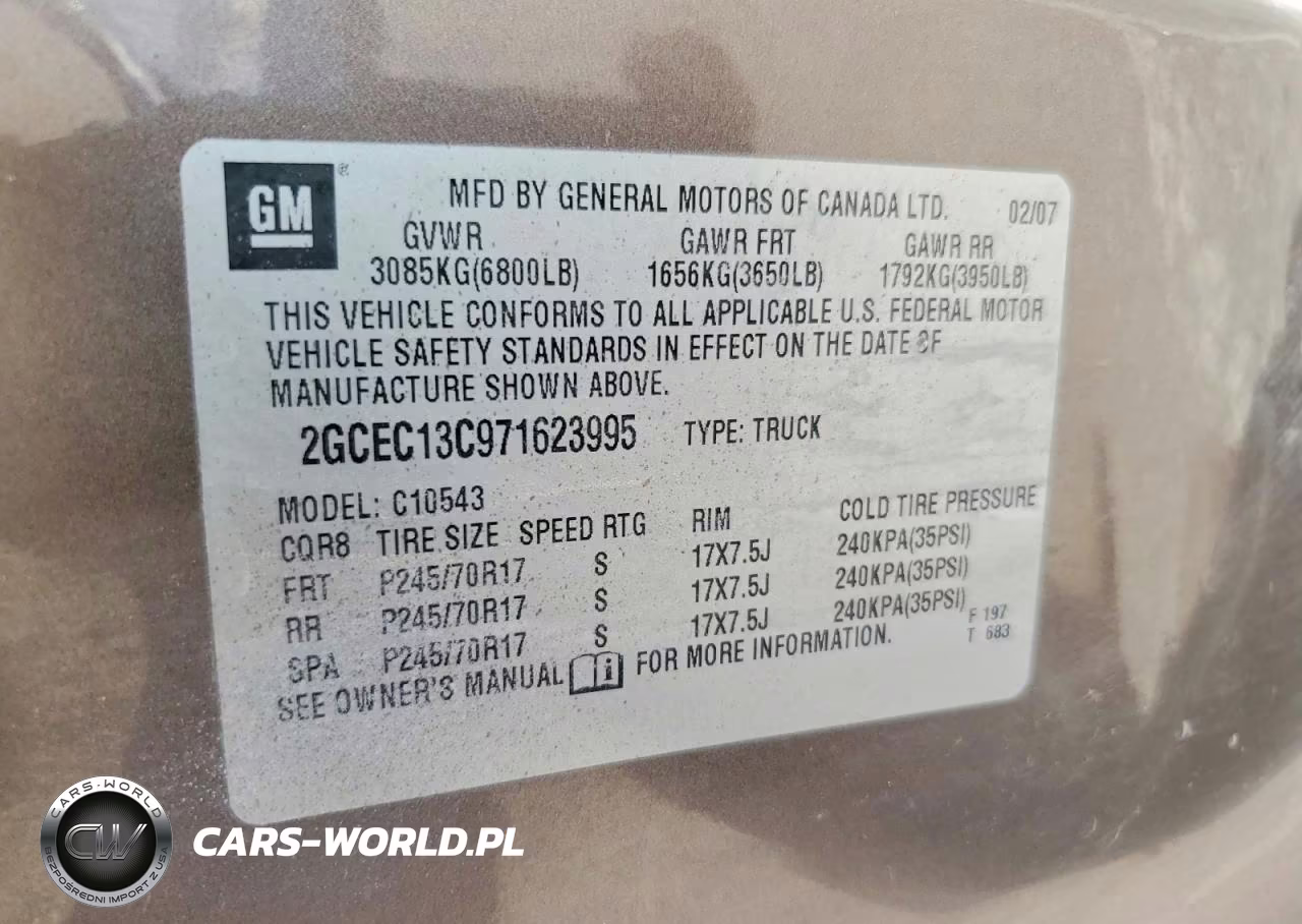 2007 Chevrolet Silverado 1500 Class VIN:2GCEC13C971623995 - 12