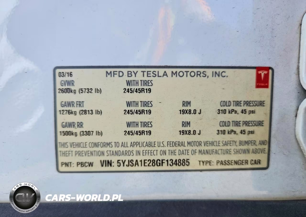 2016 Tesla Model S VIN:5YJSA1E28GF134885 - 13