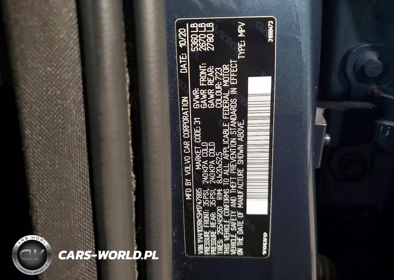 2021 Volvo Xc60 T5 Momentum VIN:YV4102RK5M1747885 - 13