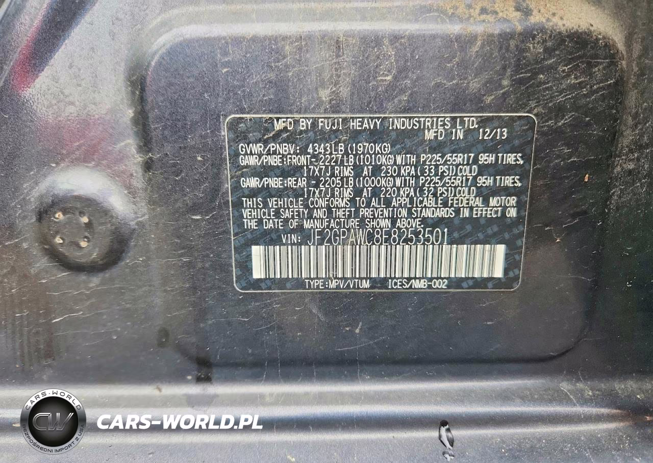 2014 Subaru Xv Crosstrek 2.0 Premium VIN:JF2GPAWC8E8253501 - 12