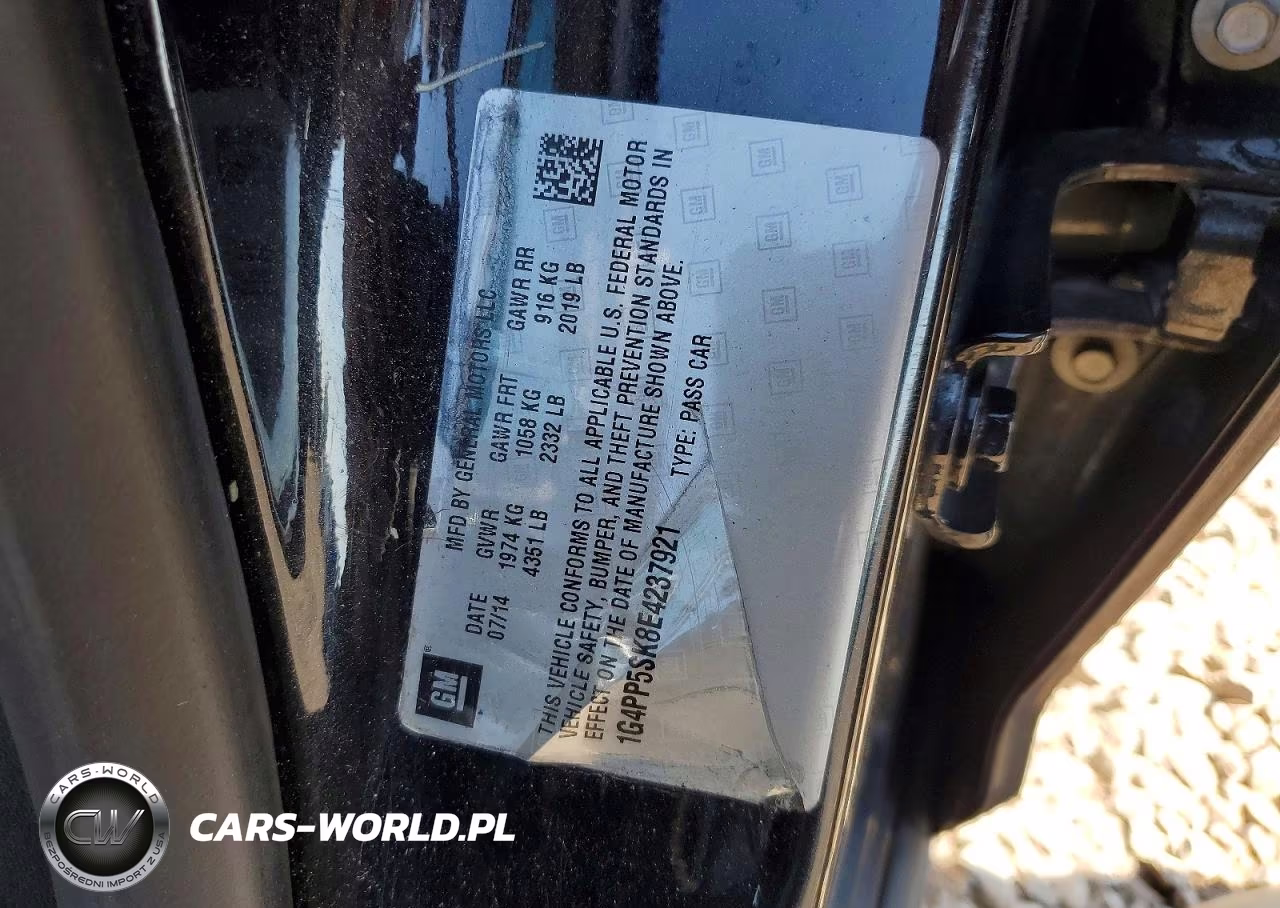 2014 Buick Verano VIN:1G4PP5SK8E4237921 - 13
