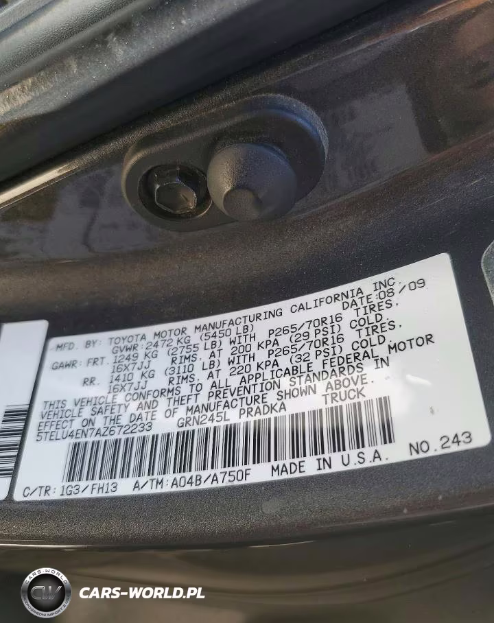 2010 Toyota Tacoma V6 VIN:5TELU4EN7AZ672233 - 12