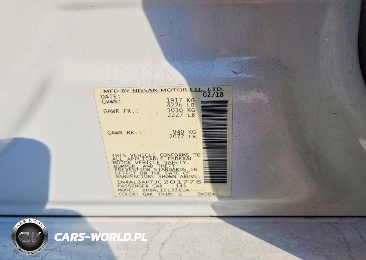 2018 Nissan Altima 2.5 Sv VIN:1N4AL3AP7JC201778 - 13