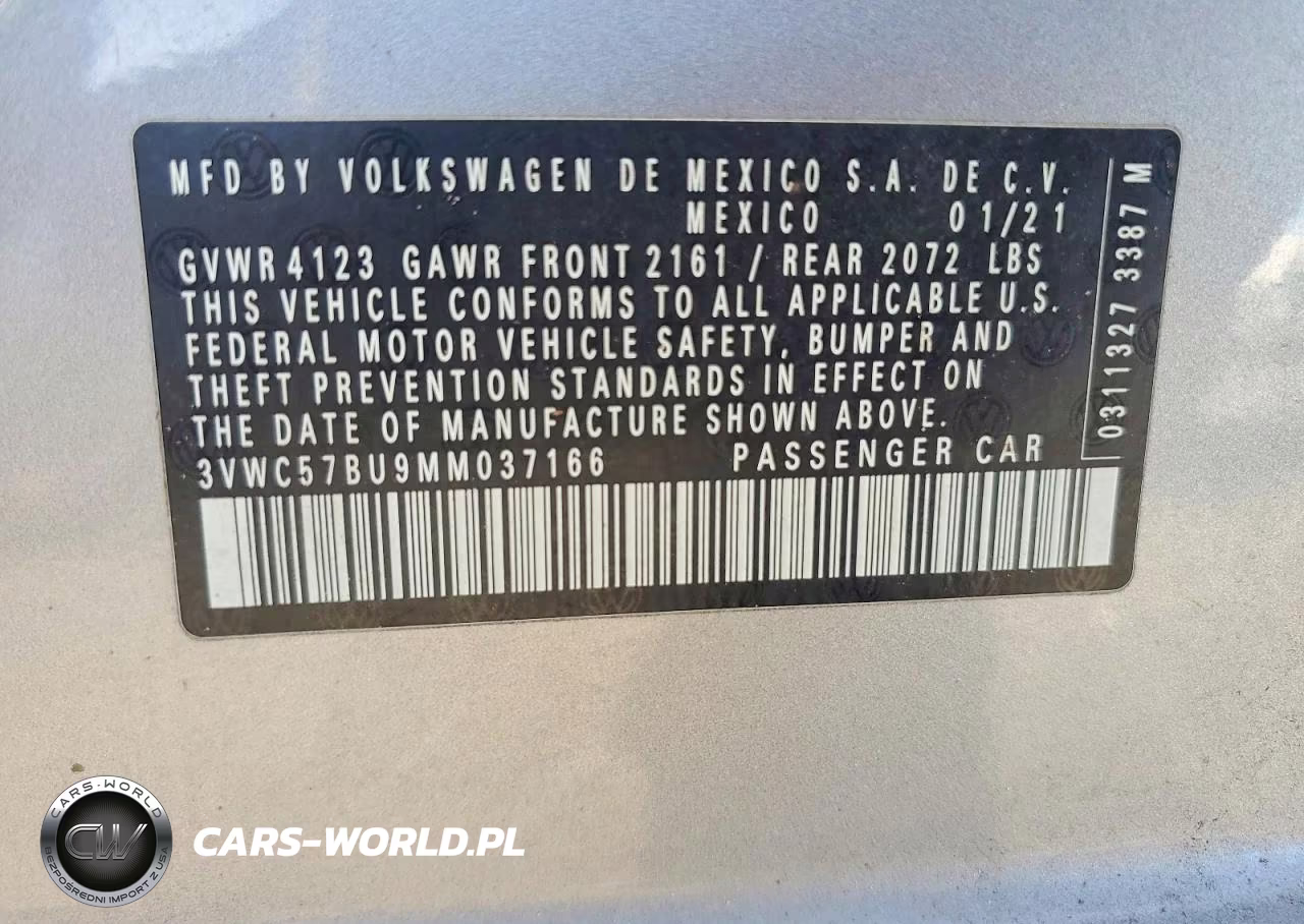 2021 Volkswagen Jetta S VIN:3VWC57BU9MM037166 - 13