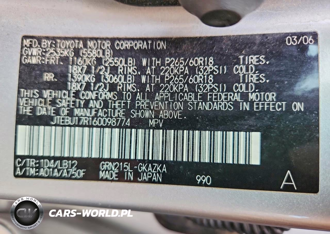 2006 Toyota 4Runner Limited VIN:JTEBU17R160098774 - 13