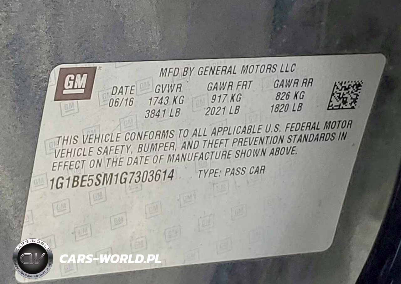 2016 Chevrolet Cruze Lt VIN:1G1BE5SM1G7303614 - 12