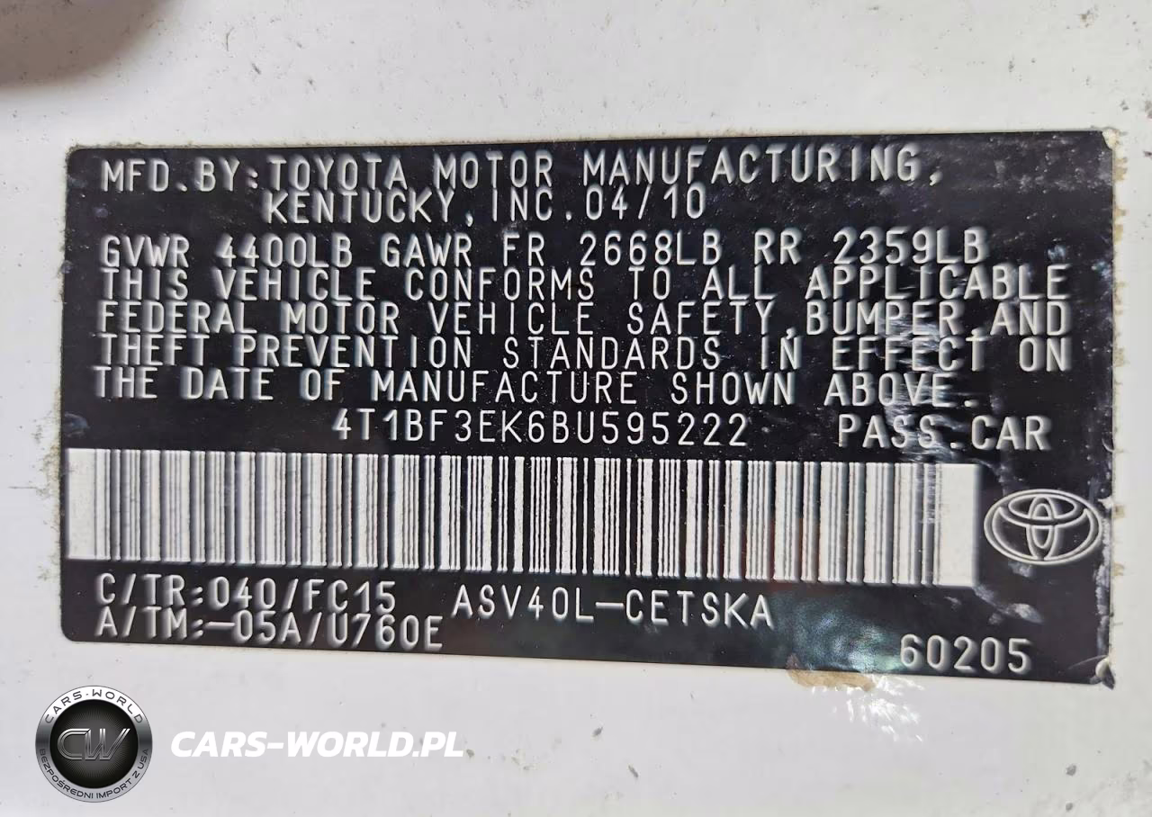 2011 Toyota Camry Se VIN:4T1BF3EK6BU595222 - 12