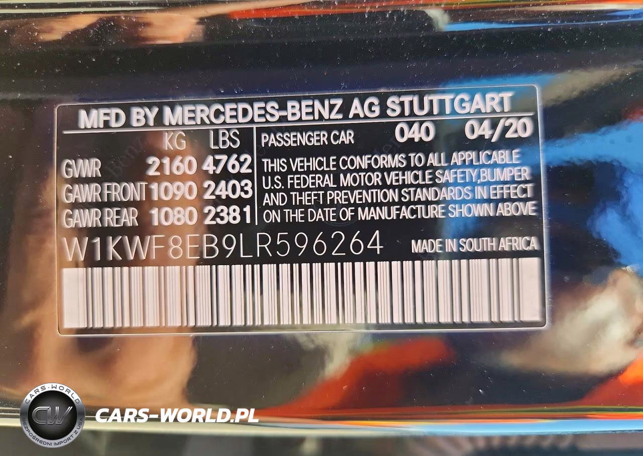 2020 Mercedes-Benz C 300 4Matic VIN:W1KWF8EB9LR596264 - 12