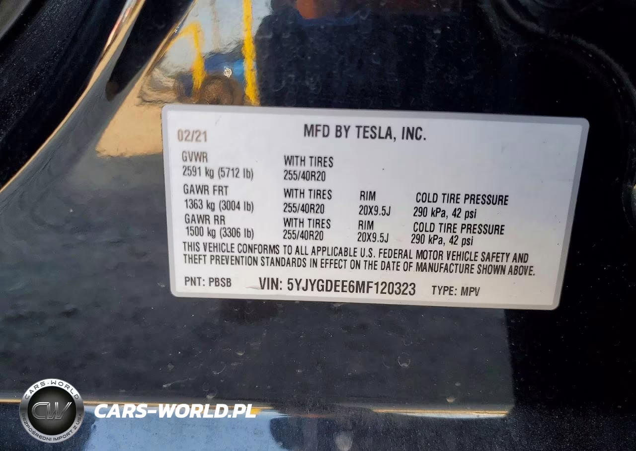 2021 Tesla Model Y VIN:5YJYGDEE6MF120323 - 13