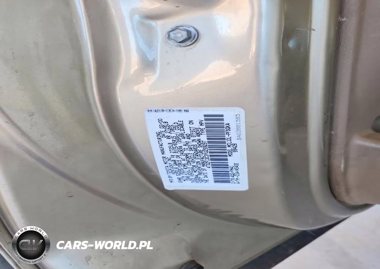 2000 Toyota Sienna Xle VIN:4T3ZF13C3YU259297 - 13