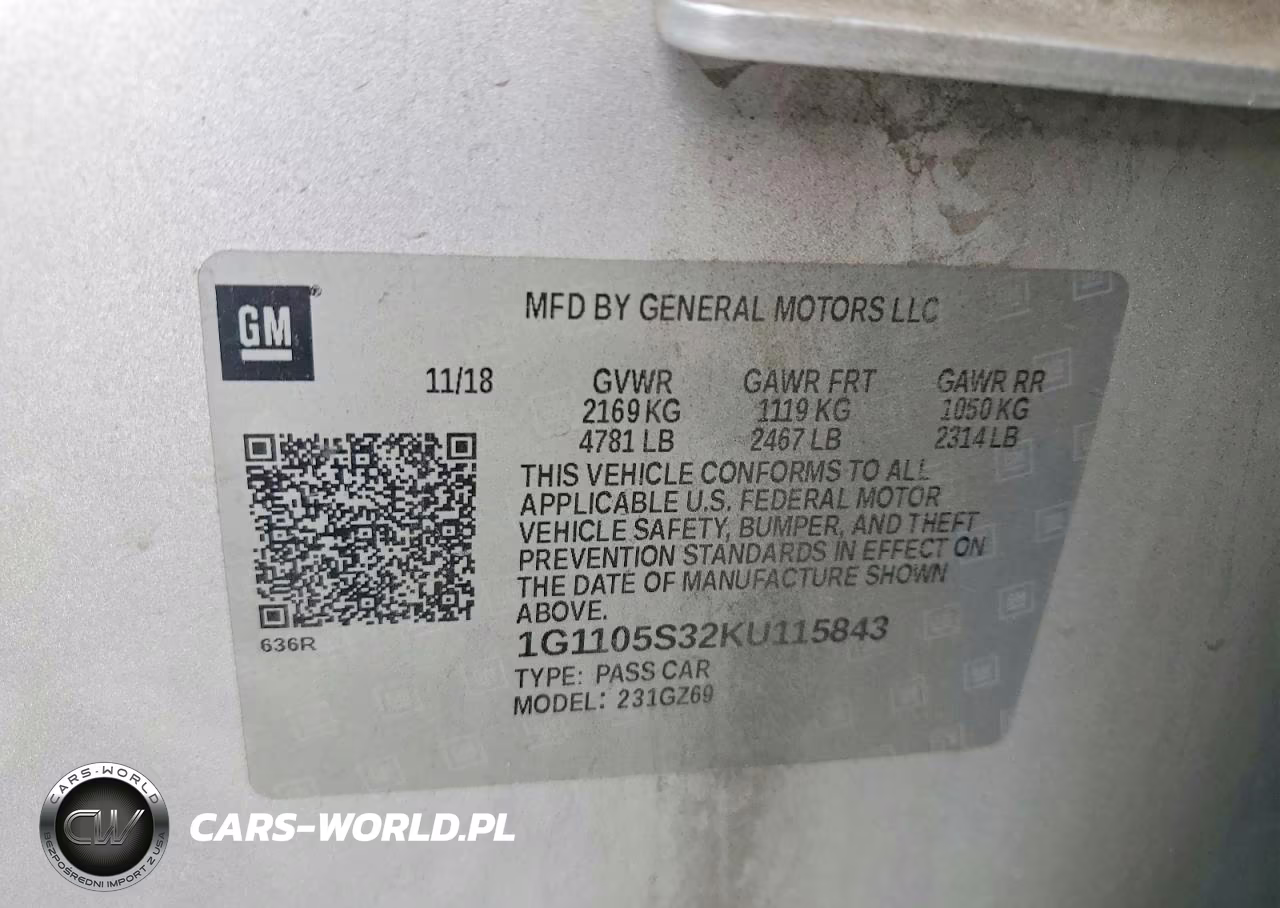 2019 Chevrolet Impala Premier VIN:1G1105S32KU115843 - 13