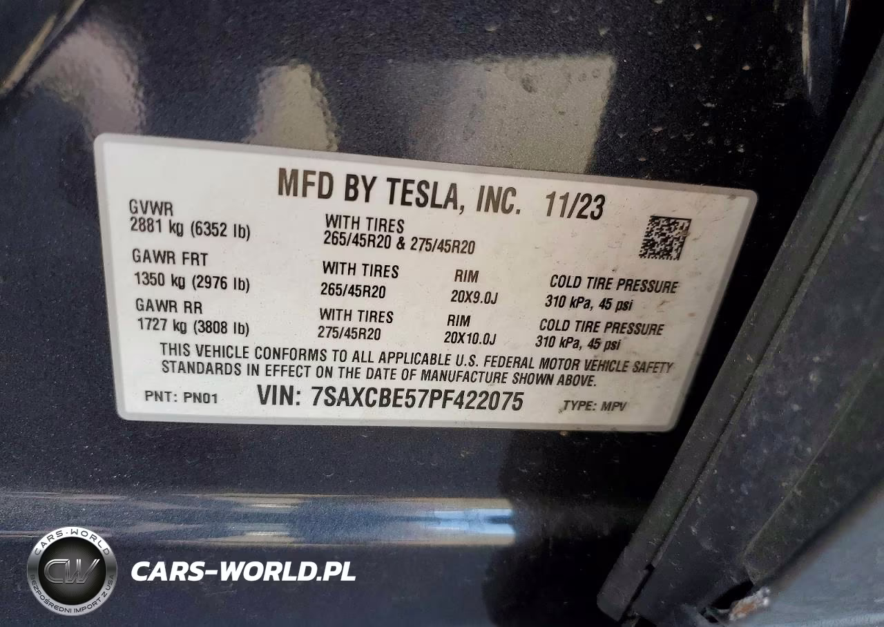 2023 Tesla Model X VIN:7SAXCBE57PF422075 - 14