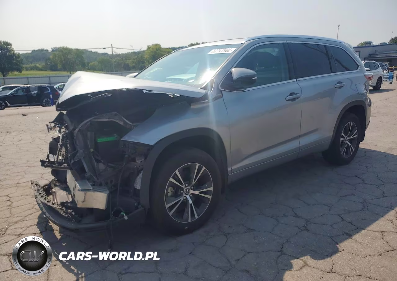 2016 Toyota Highlander Xle VIN:5TDJKRFH7GS324585 - 1