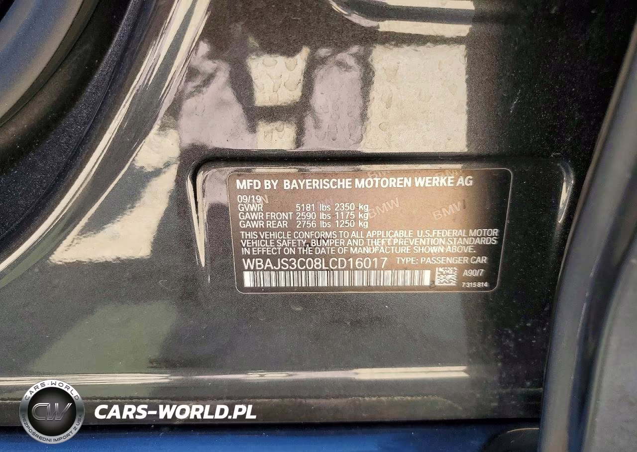 2020 BMW 540 Xi VIN:WBAJS3C08LCD16017 - 13