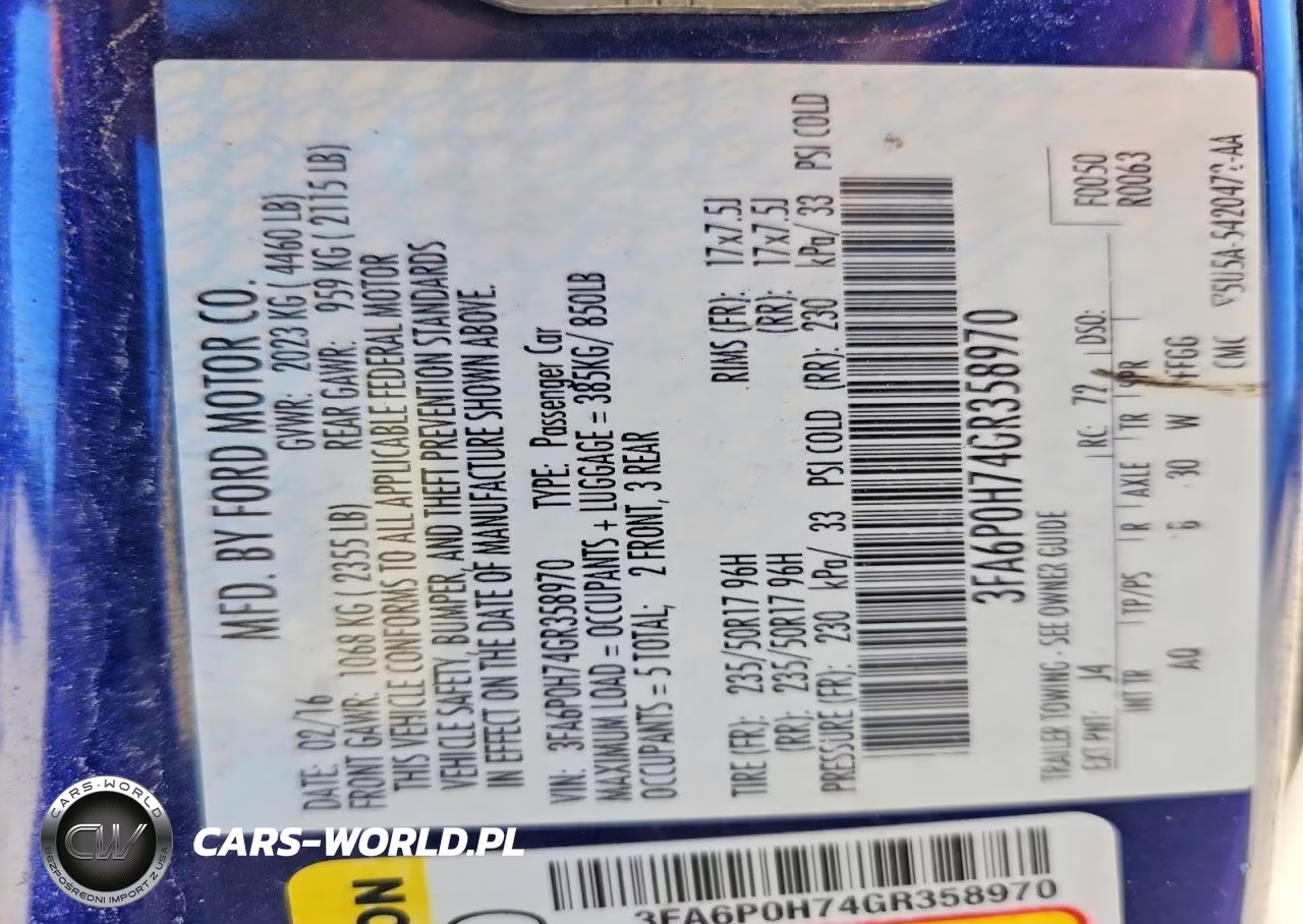 2016 Ford Fusion Se VIN:3FA6P0H74GR358970 - 12
