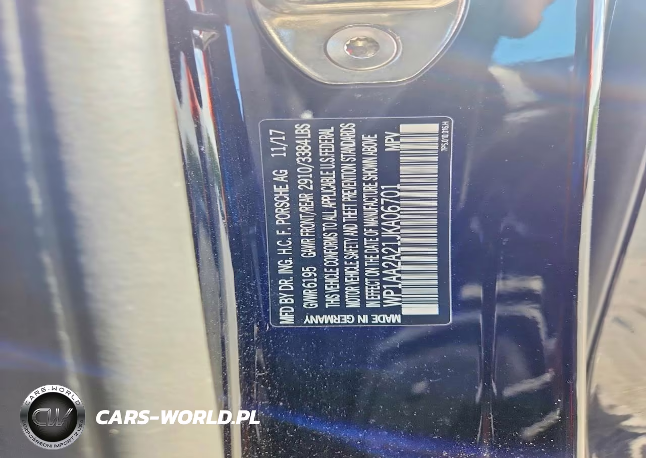 2018 Porsche Cayenne VIN:WP1AA2A21JKA06701 - 13
