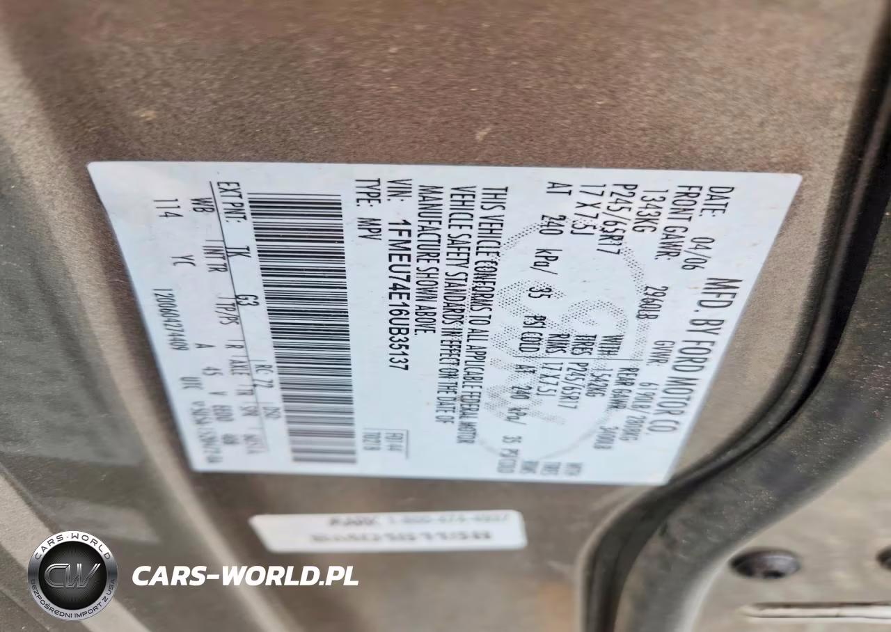 2006 Ford Explorer Eddie Bauer VIN:1FMEU74E16UB35137 - 13