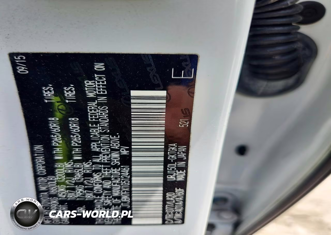 2016 Lexus Gx 460 VIN:JTJBM7FX1G5124461 - 12